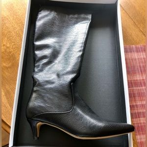 New Halston Tall Black Boots - Size 10